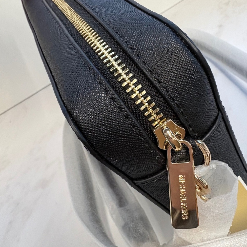 (NWT) Michael Kors Jet Set Large East West Crossbody Black Saffiano Leather - Picture 6 of 8